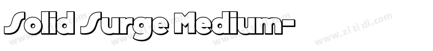 Solid Surge Medium字体转换